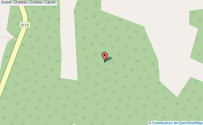 plan Château Couteau Capian Capian