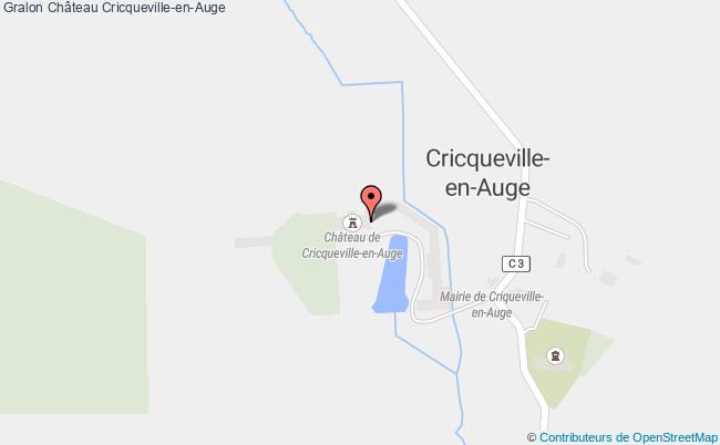 plan Château Cricqueville-en-auge Cricqueville-en-Auge