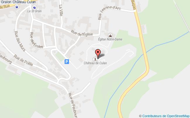 plan Château Culan Culan