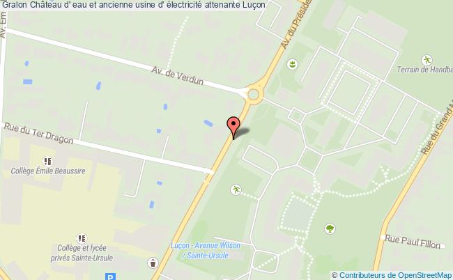 plan Château D' Eau Et Ancienne Usine D' électricité Attenante Luçon Luçon