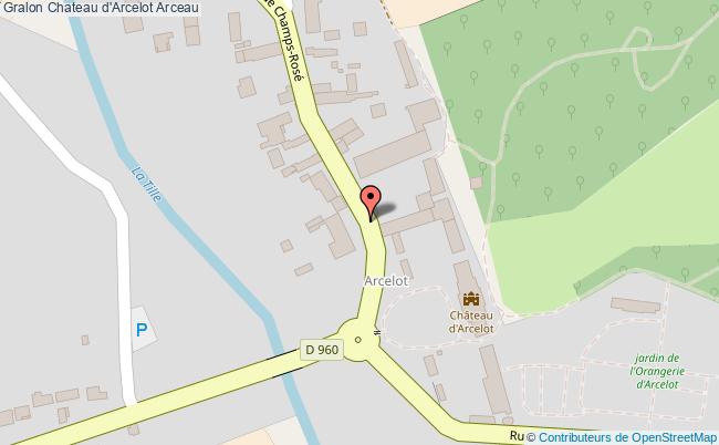 plan Chateau D'arcelot Arceau Arceau