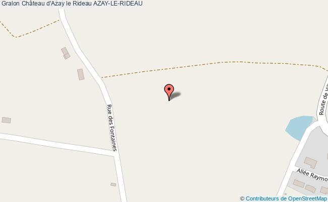 plan Château D'azay Le Rideau Azay-le-rideau AZAY-LE-RIDEAU