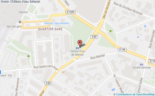 plan Château D'eau Sélestat Sélestat