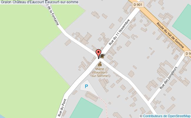 plan Château D'eaucourt Eaucourt-sur-somme Eaucourt-sur-somme