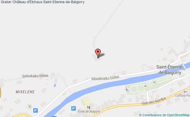 plan Château D'etchaux Saint-etienne-de-baïgorry Saint-Etienne-de-Baïgorry