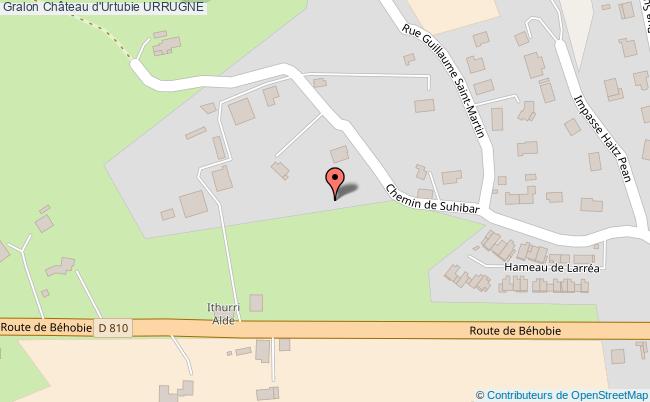 plan Château D'urtubie Urrugne URRUGNE