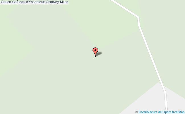 plan Château D'yssertieux Chalivoy-milon Chalivoy-Milon