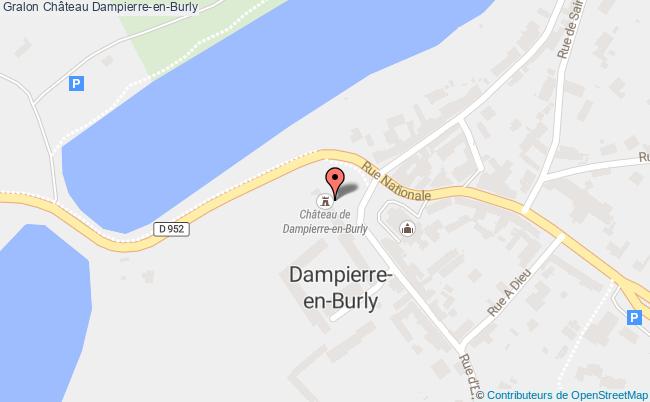 plan Château Dampierre-en-burly Dampierre-en-Burly
