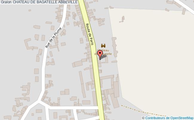 plan Chateau De Bagatelle Abbeville ABBEVILLE