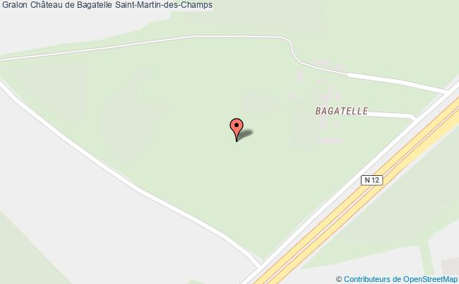 plan Château De Bagatelle Saint-martin-des-champs Saint-Martin-des-Champs