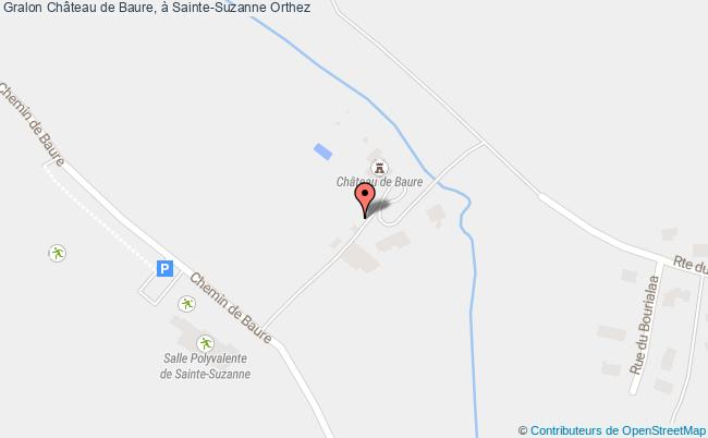 Château de Baure, à Sainte-Suzanne