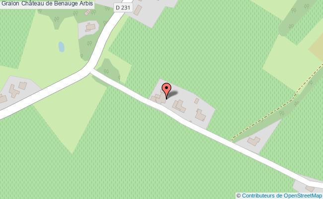 plan Château De Benauge Arbis Arbis