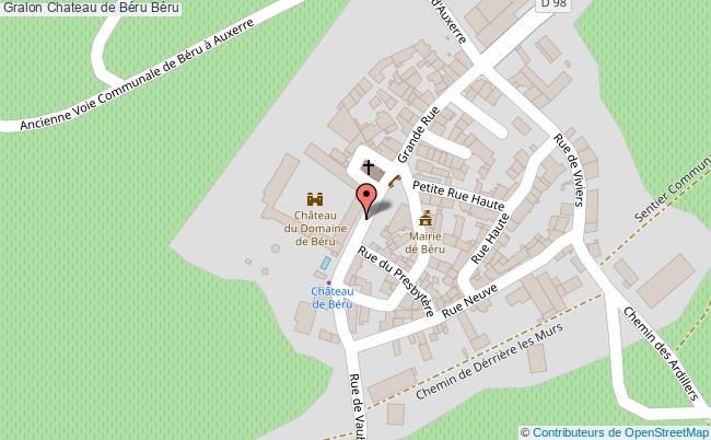 plan Chateau De Béru Béru Béru