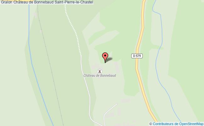 plan Château De Bonnebaud Saint-pierre-le-chastel Saint-Pierre-le-Chastel