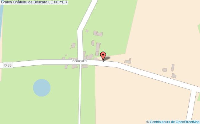 plan Château De Boucard Le Noyer LE NOYER