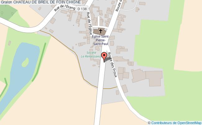 plan Chateau De Breil De Foin Chigne CHIGNE