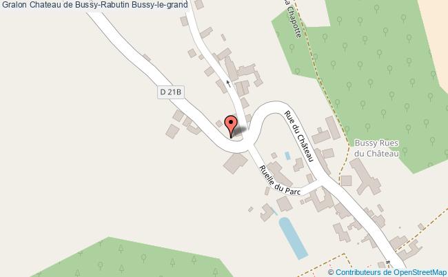 plan Chateau De Bussy-rabutin Bussy-le-grand Bussy-le-grand