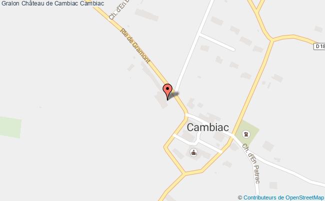 plan Château De Cambiac Cambiac Cambiac