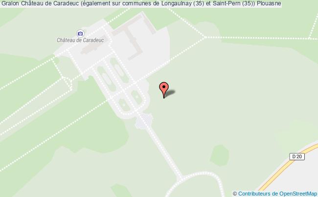 plan Château De Caradeuc (également Sur Communes De Longaulnay (35) Et Saint-pern (35)) Plouasne Plouasne