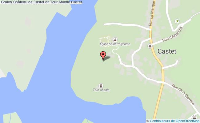 plan Château De Castet Dit Tour Abadie Castet Castet