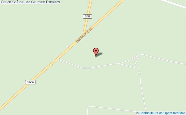 plan Château De Caumale Escalans Escalans