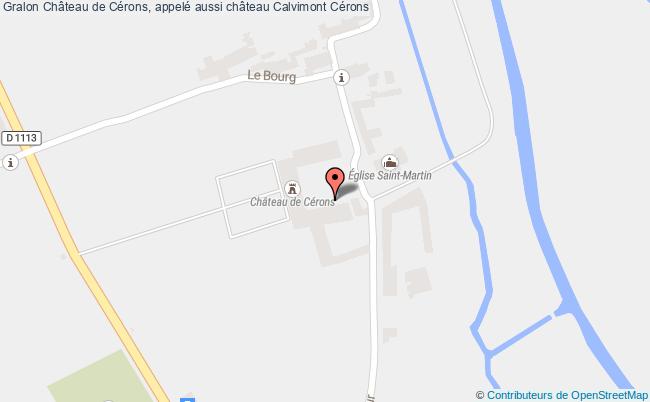 Château de Cérons, appelé aussi château Calvimont