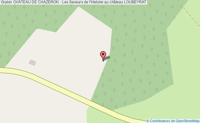 plan ChÂteau De Chazeron - Les Saveurs De L'histoire Au Château Loubeyrat LOUBEYRAT