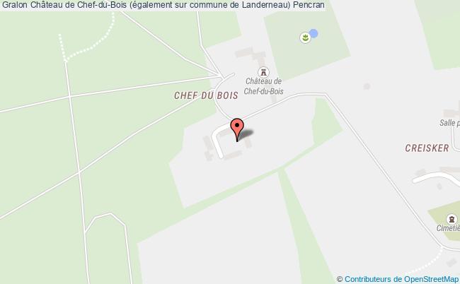 plan Château De Chef-du-bois (également Sur Commune De Landerneau) Pencran Pencran