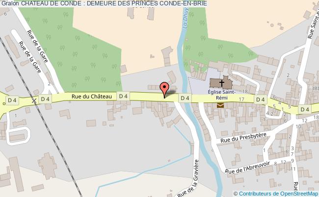 plan Chateau De Conde : Demeure Des Princes Conde-en-brie CONDE-EN-BRIE