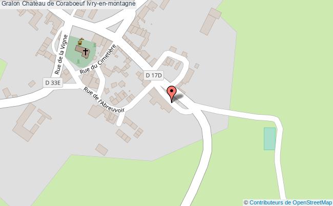plan Chateau De Coraboeuf Ivry-en-montagne Ivry-en-montagne