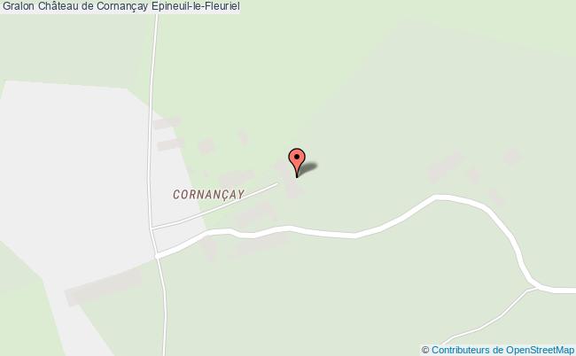 plan Château De Cornançay Epineuil-le-fleuriel Epineuil-le-Fleuriel