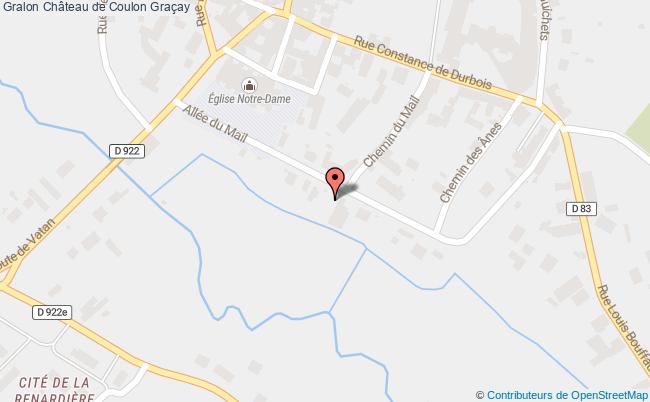 plan Château De Coulon Graçay Graçay