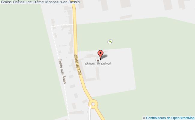 plan Château De Crémel Monceaux-en-bessin Monceaux-en-Bessin