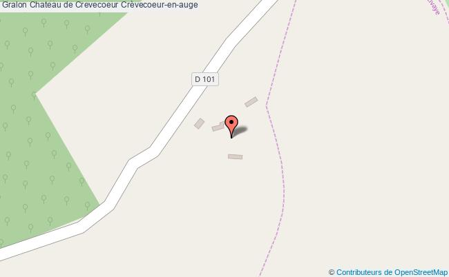 plan Chateau De Crevecoeur Crèvecoeur-en-auge Crèvecoeur-en-auge