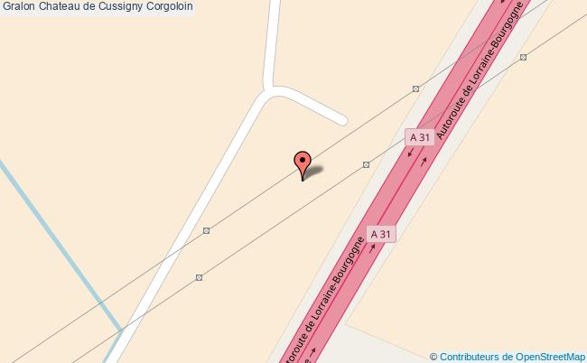 plan Chateau De Cussigny Corgoloin Corgoloin