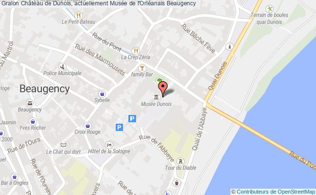 plan Château De Dunois, Actuellement Musée De L'orléanais Beaugency Beaugency