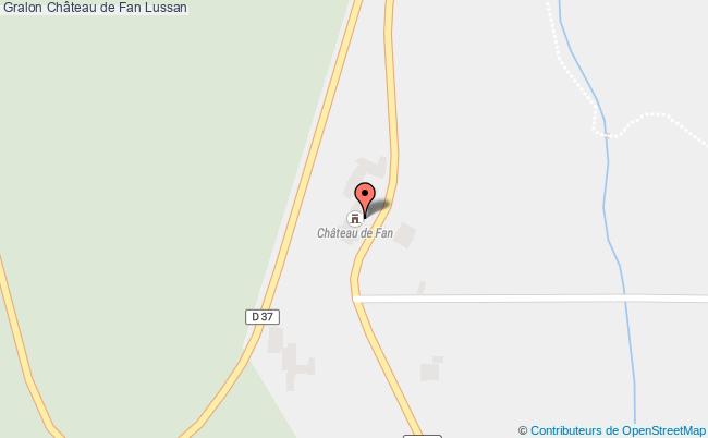 plan Château De Fan Lussan Lussan
