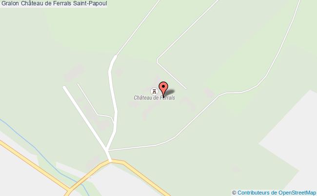 plan Château De Ferrals Saint-papoul Saint-Papoul