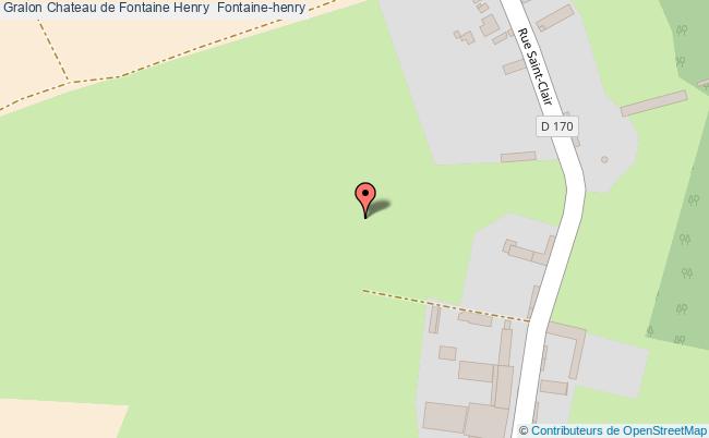 plan Chateau De Fontaine Henry  Fontaine-henry Fontaine-henry