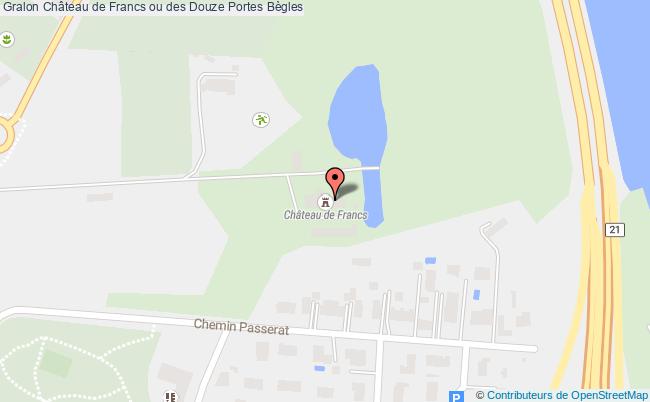 plan Château De Francs Ou Des Douze Portes Bègles Bègles