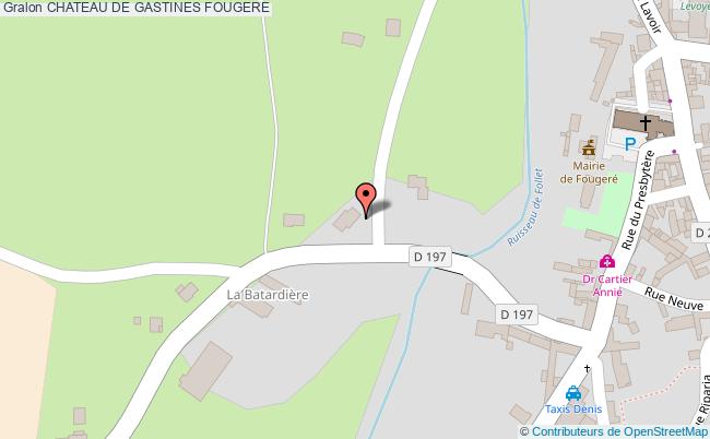 plan Chateau De Gastines Fougere FOUGERE