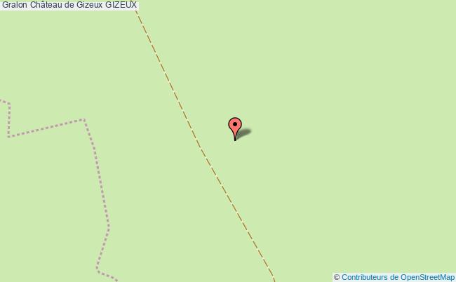 plan Château De Gizeux Gizeux GIZEUX