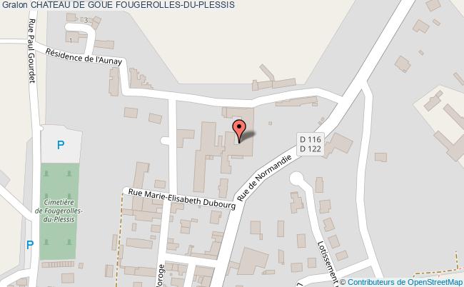 plan Chateau De Goue Fougerolles-du-plessis FOUGEROLLES-DU-PLESSIS