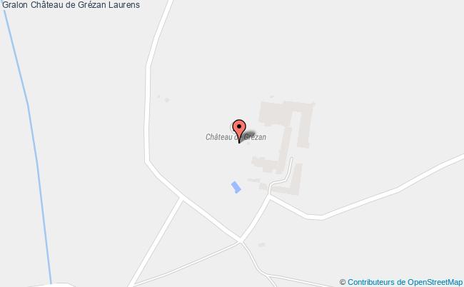 plan Château De Grézan Laurens Laurens