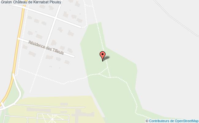 plan Château De Kernabat Plouisy Plouisy