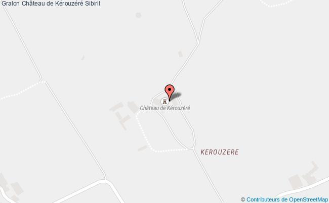plan Château De Kérouzéré Sibiril Sibiril