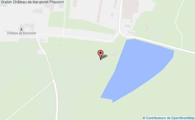 plan Château De Keruzoret Plouvorn Plouvorn