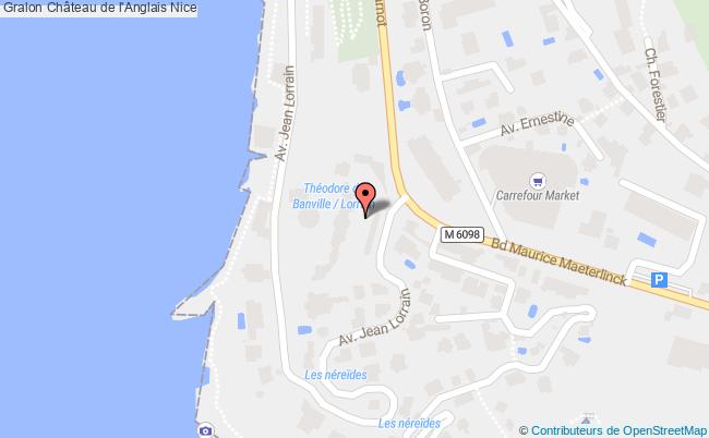 plan Château De L'anglais Nice Nice