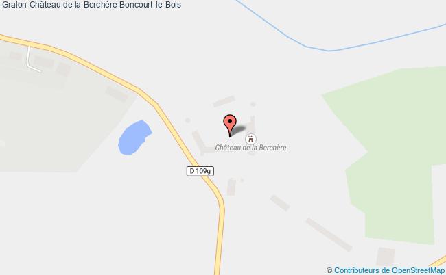 plan Château De La Berchère Boncourt-le-bois Boncourt-le-Bois