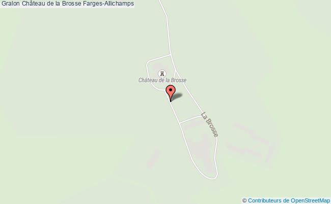 plan Château De La Brosse Farges-allichamps Farges-Allichamps